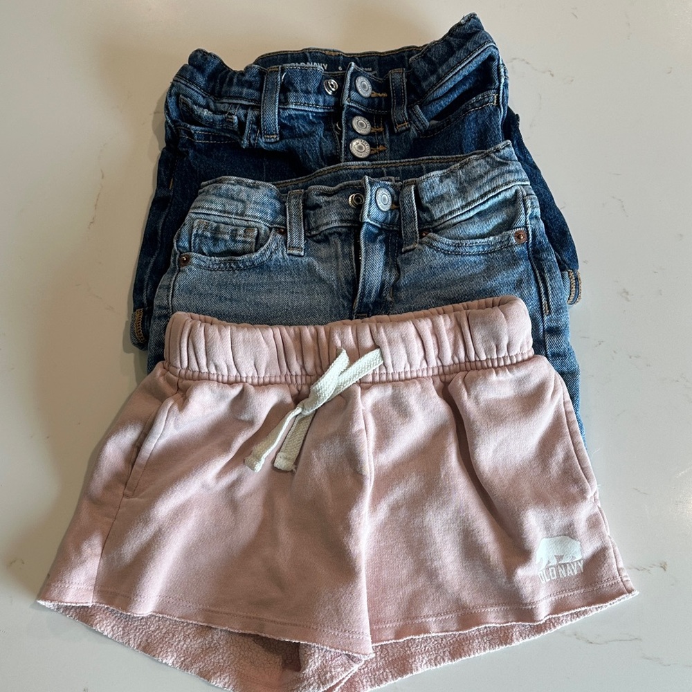 Old Navy Shorts Bundle Pink and Blue Kids Shorts Set